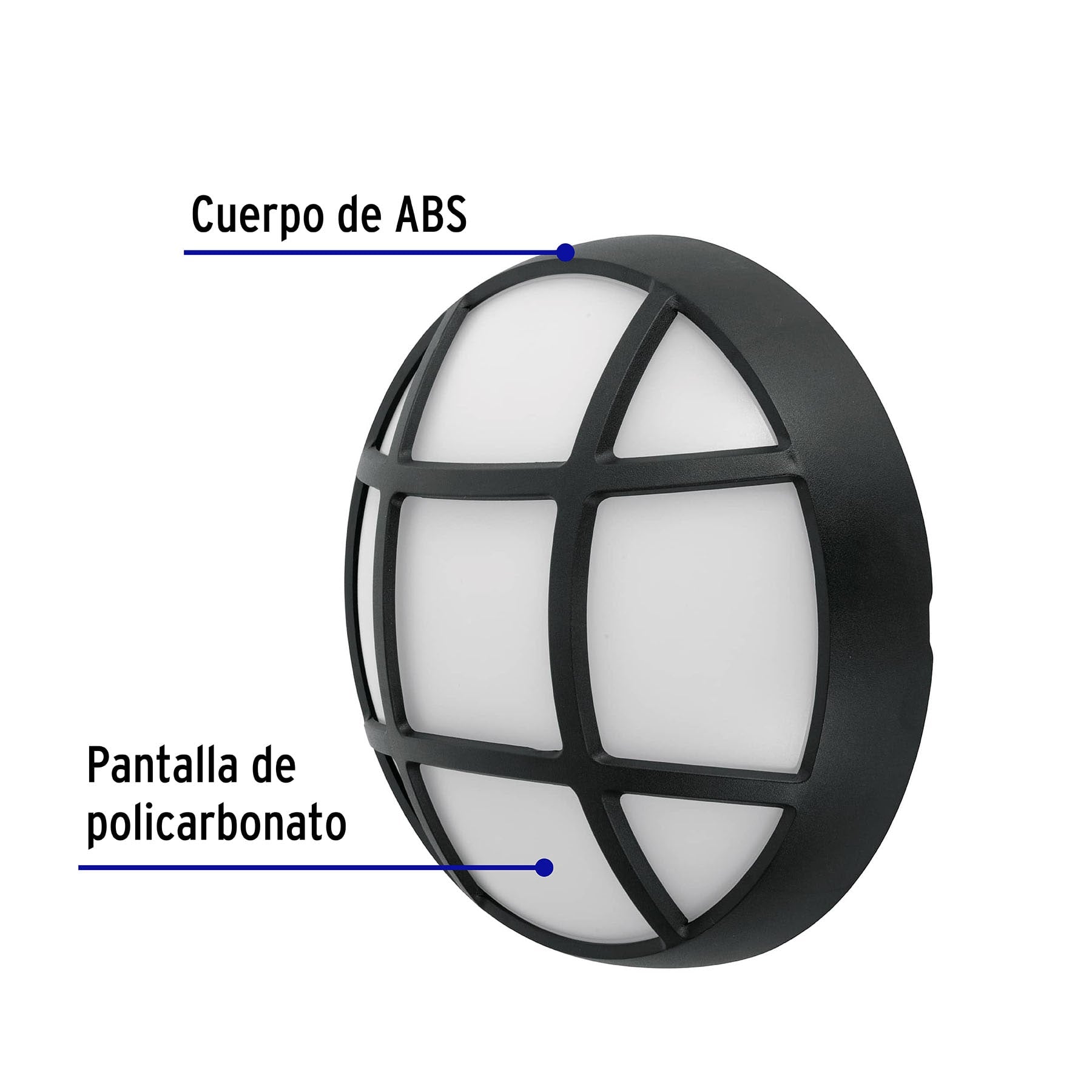 Arbotante decorativo de LED 14 W luz de día, Volteck, 47099