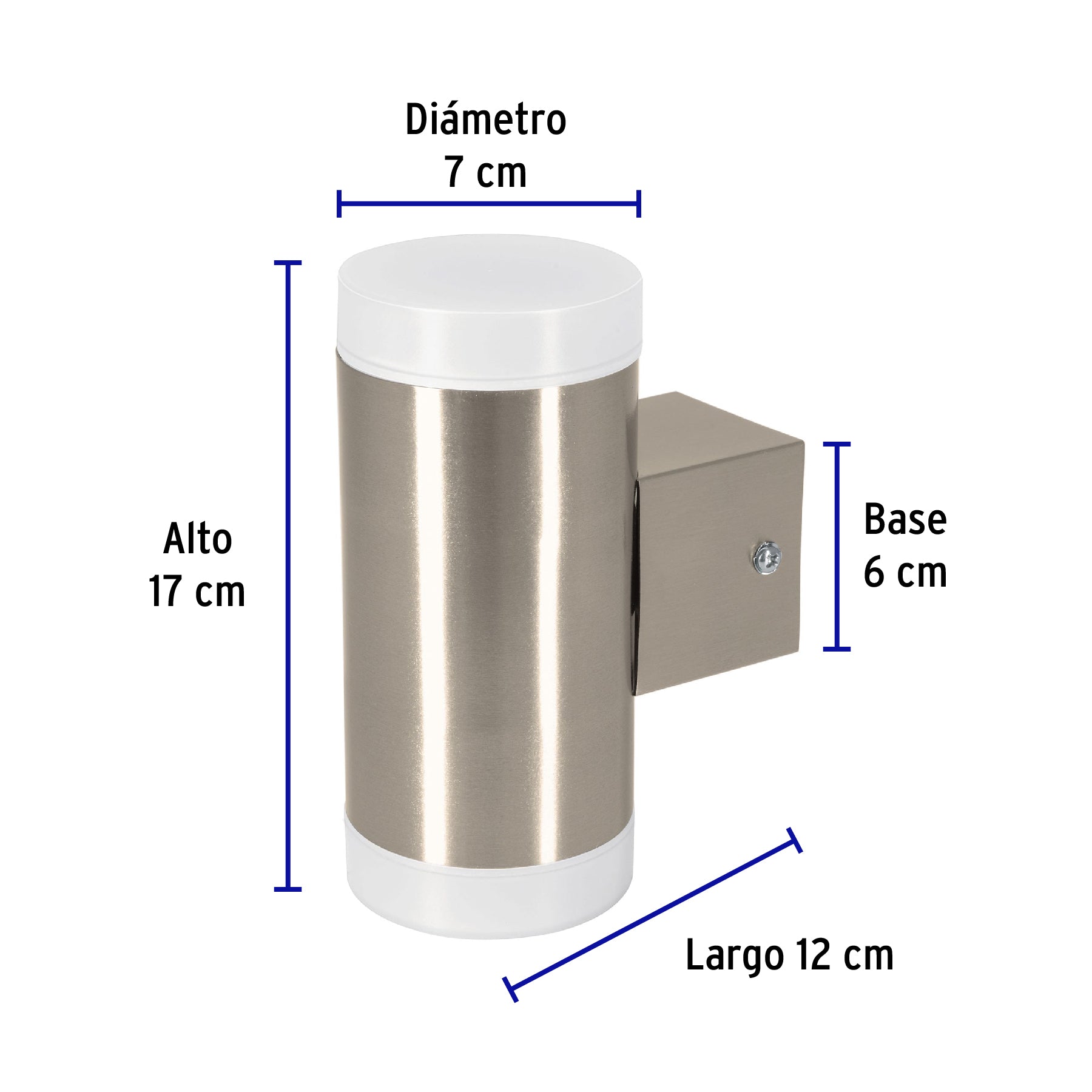 Arbotante decorativo de LED 10 W 2 spots luz cálida, Volteck, 46129