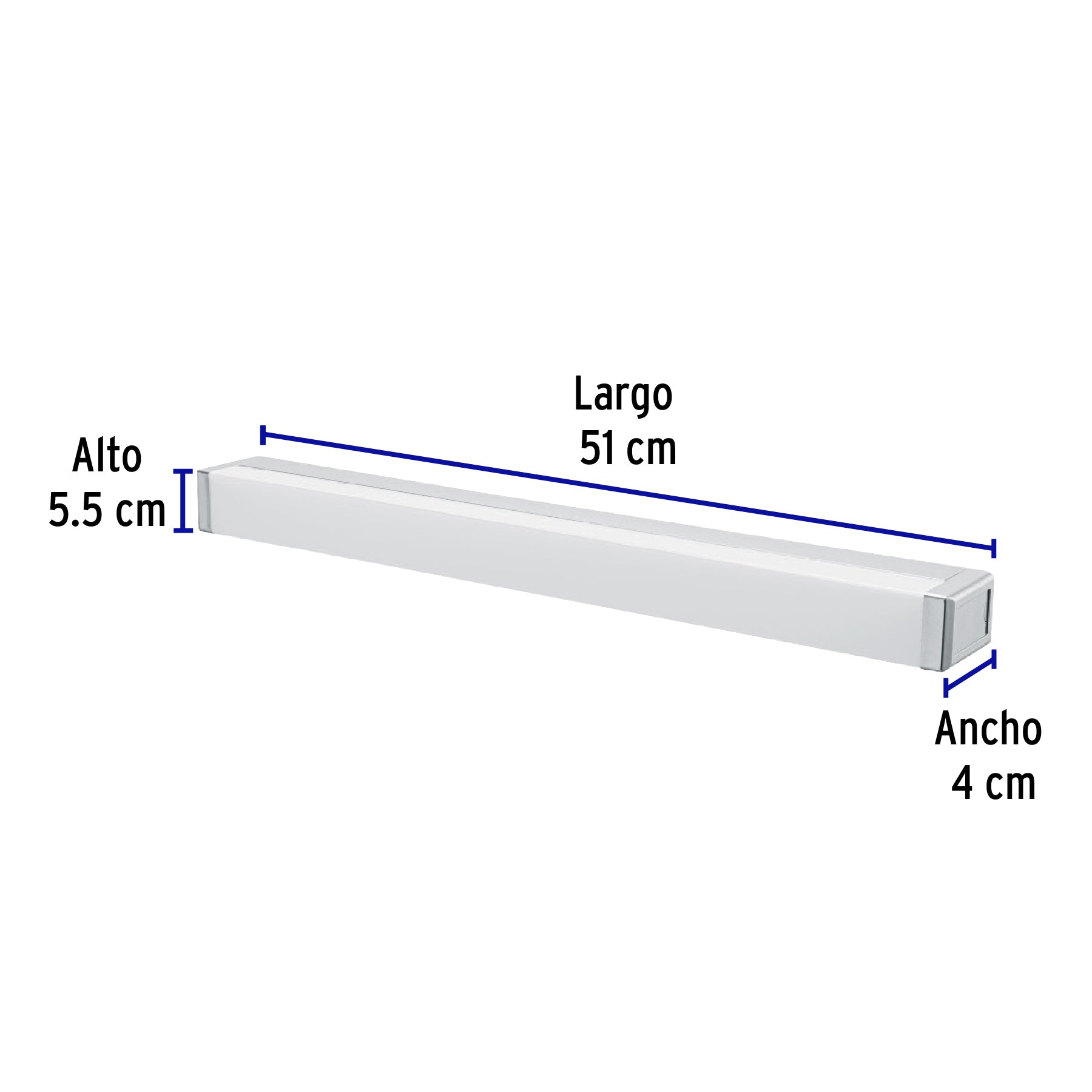 Arbotante decorativo de LED 10W tipo barra para baño,Volteck, 45218