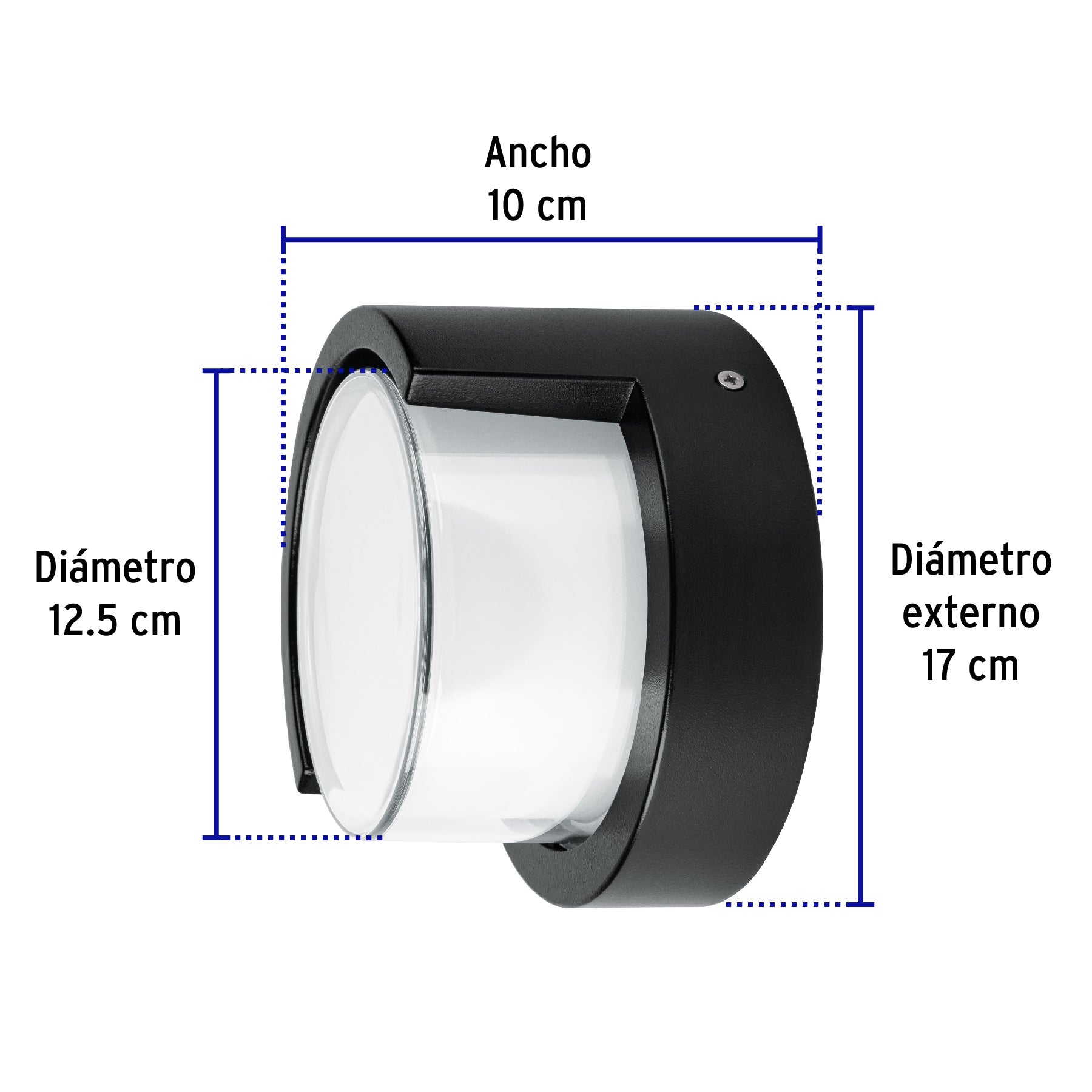 Arbotante decorativo de LED 10 W luz cálida, Volteck, 46995