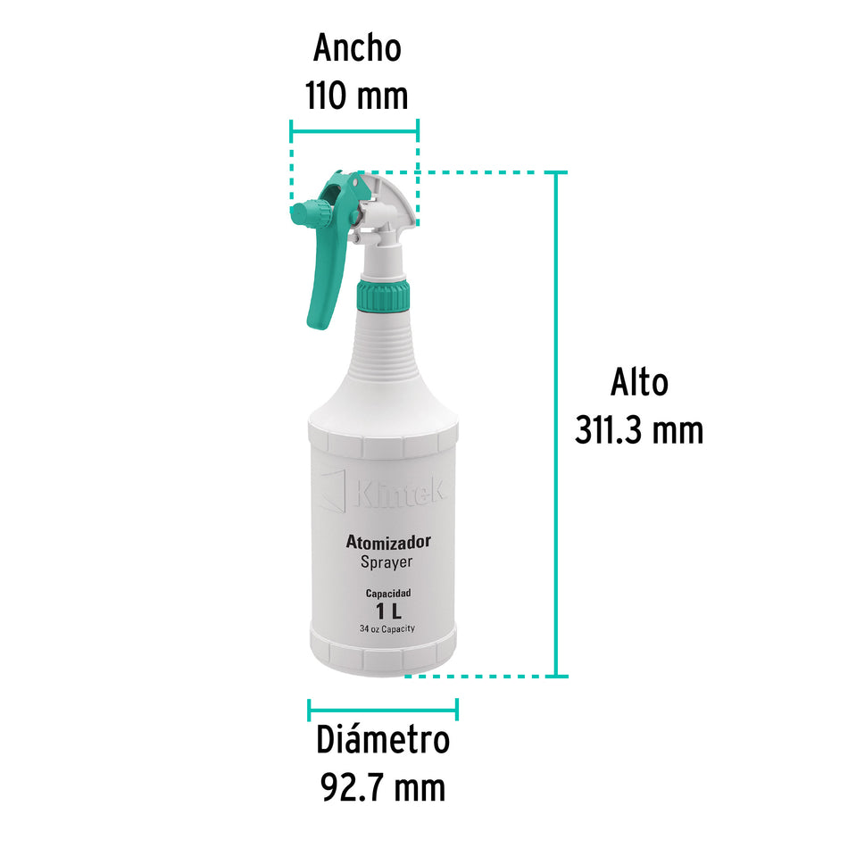 Atomizador de 1 litro, Klintek Caja con 12, 55938