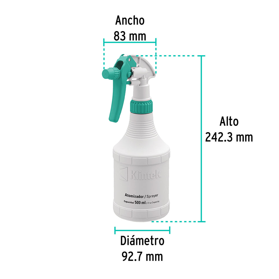 Atomizador de 1/2 litro, Klintek Caja con 12, 55937