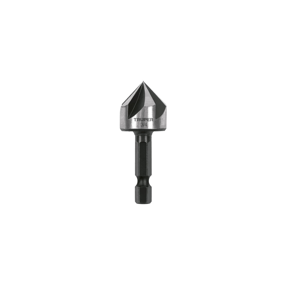 Avellanador HSS cambio rápido 3/4', Truper Caja con 4, 102382