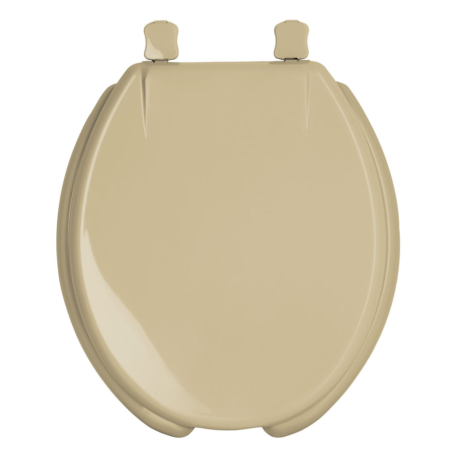 Asiento redondo con tapa para WC, abierto, beige, FOSET, 47033