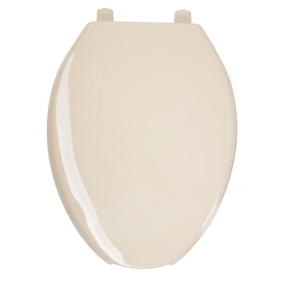 Asiento alargado con tapa para WC, abierto, hueso, FOSET, 49906