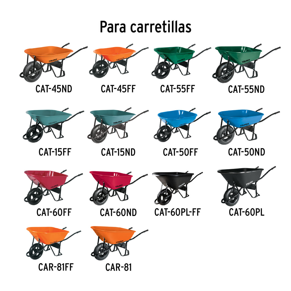 Nariz de bastidor calibre 18 para carretillas TRUPER/PRETUL Caja con 3, 101030