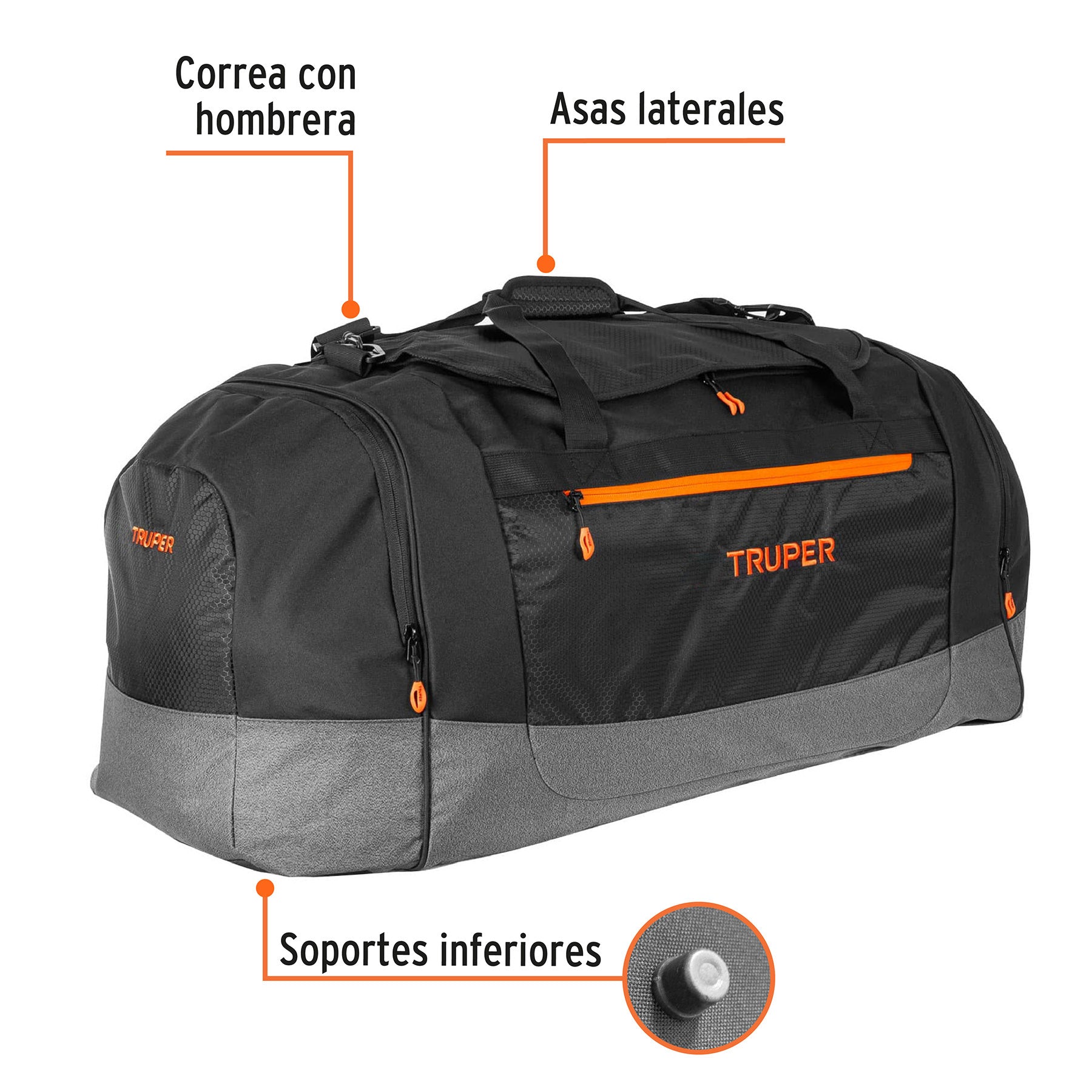 Maleta deportiva de 90 cm, Truper, 61018