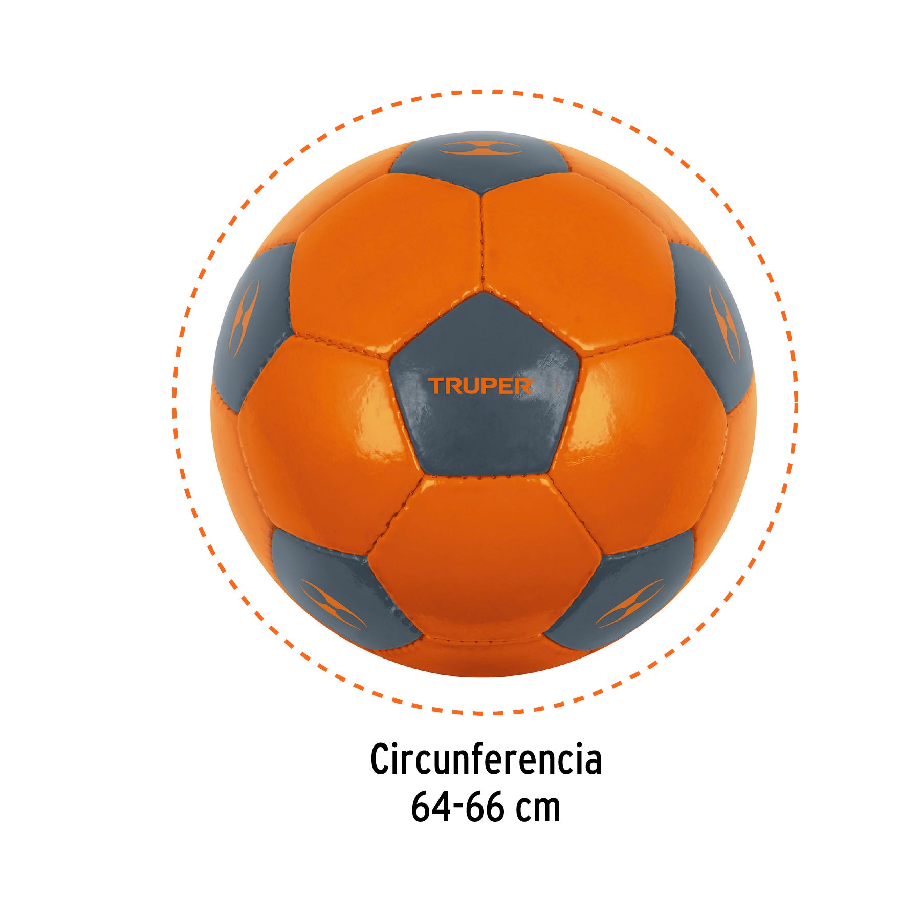 Balón de fútbol, No. 4, Truper, 66009