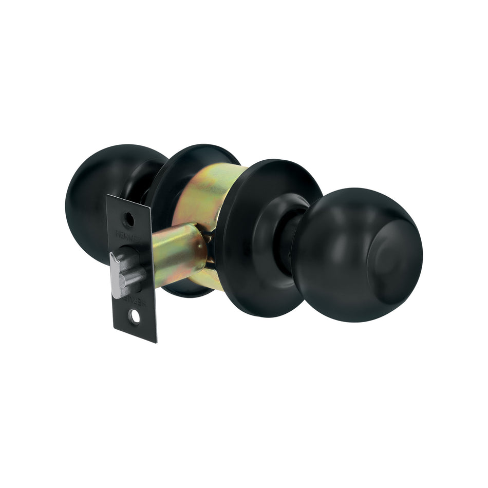 Cerradura tipo esfera, cilíndrico, entrada, negro, Basic Caja con 3, 28137