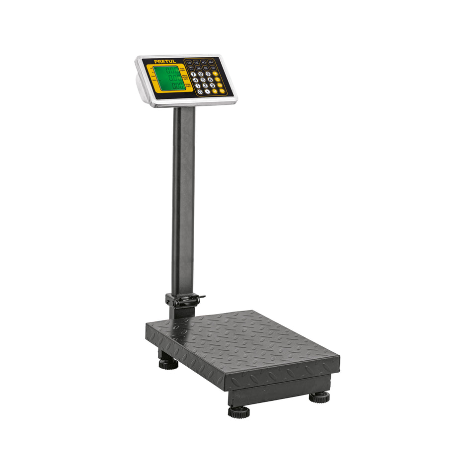 Báscula electrónica de plataforma, plegable, 100 kg. Pretul, 28461