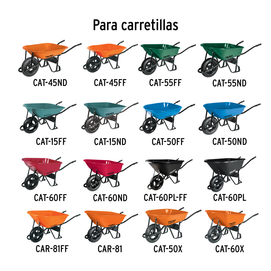 Juego de 2 baleros para carretillas Truper y Pretul Caja con 12, 19784