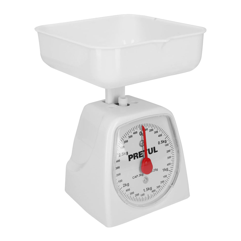 Báscula mecánica para cocina 3 Kg, Pretul Caja con 2, 29972
