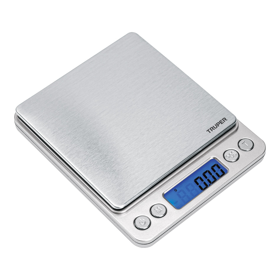 Báscula electrónica de precisión, de bolsillo, 500 g, Truper Caja con 2, 102316