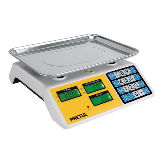 Báscula electrónica multifunciones 30 kg, Pretul, 27119