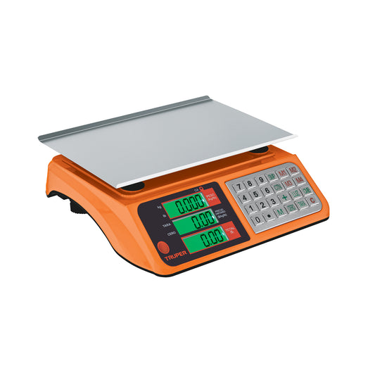 Báscula electrónica multifunciones 40 kg USB, Truper, 103131