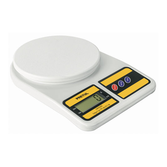 Báscula digital para cocina, plato de poliprop, 5 kg, Pretul Caja con 3, 28309