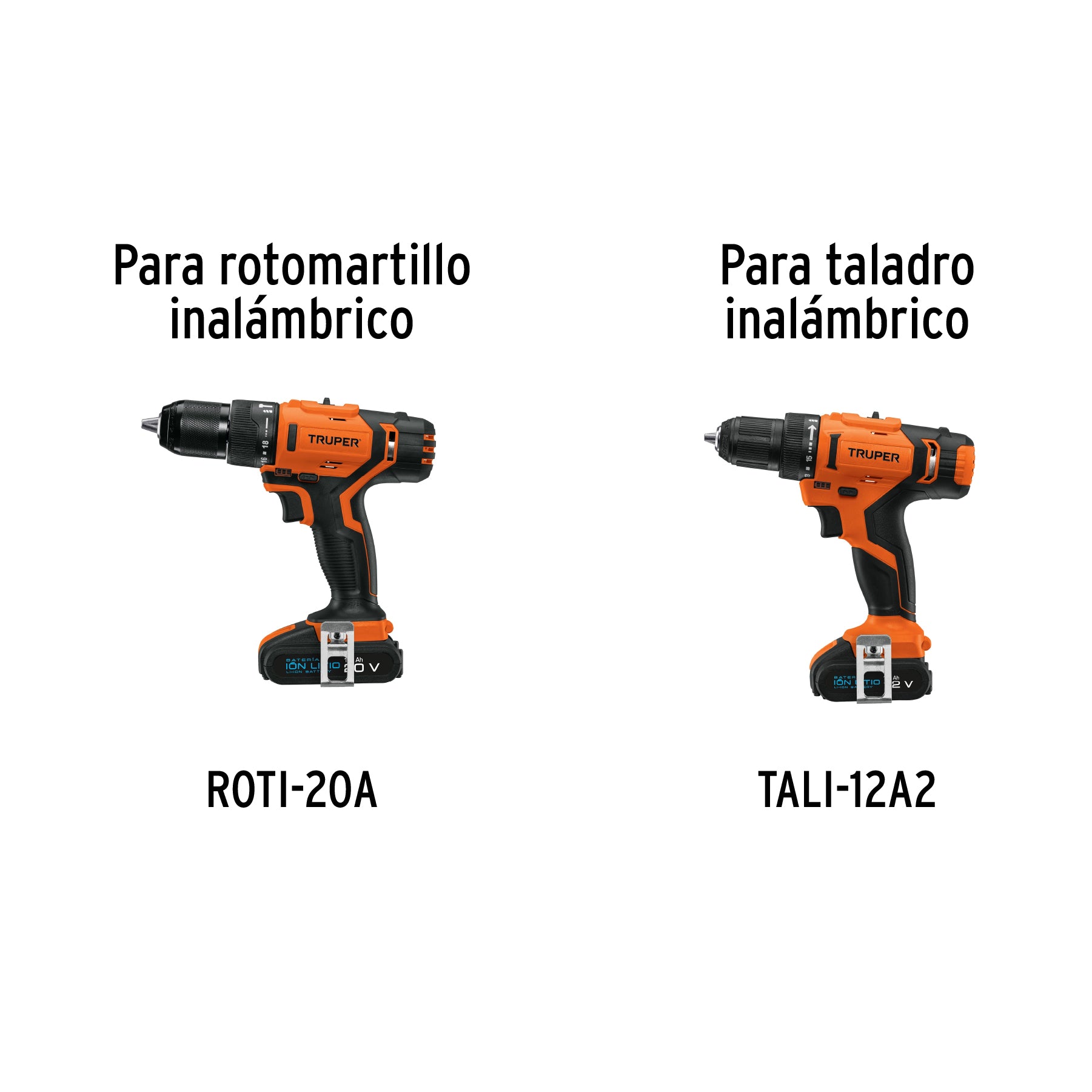 Batería ion litio, 12V, para ROTI-20A y TALI-12A2, 12333