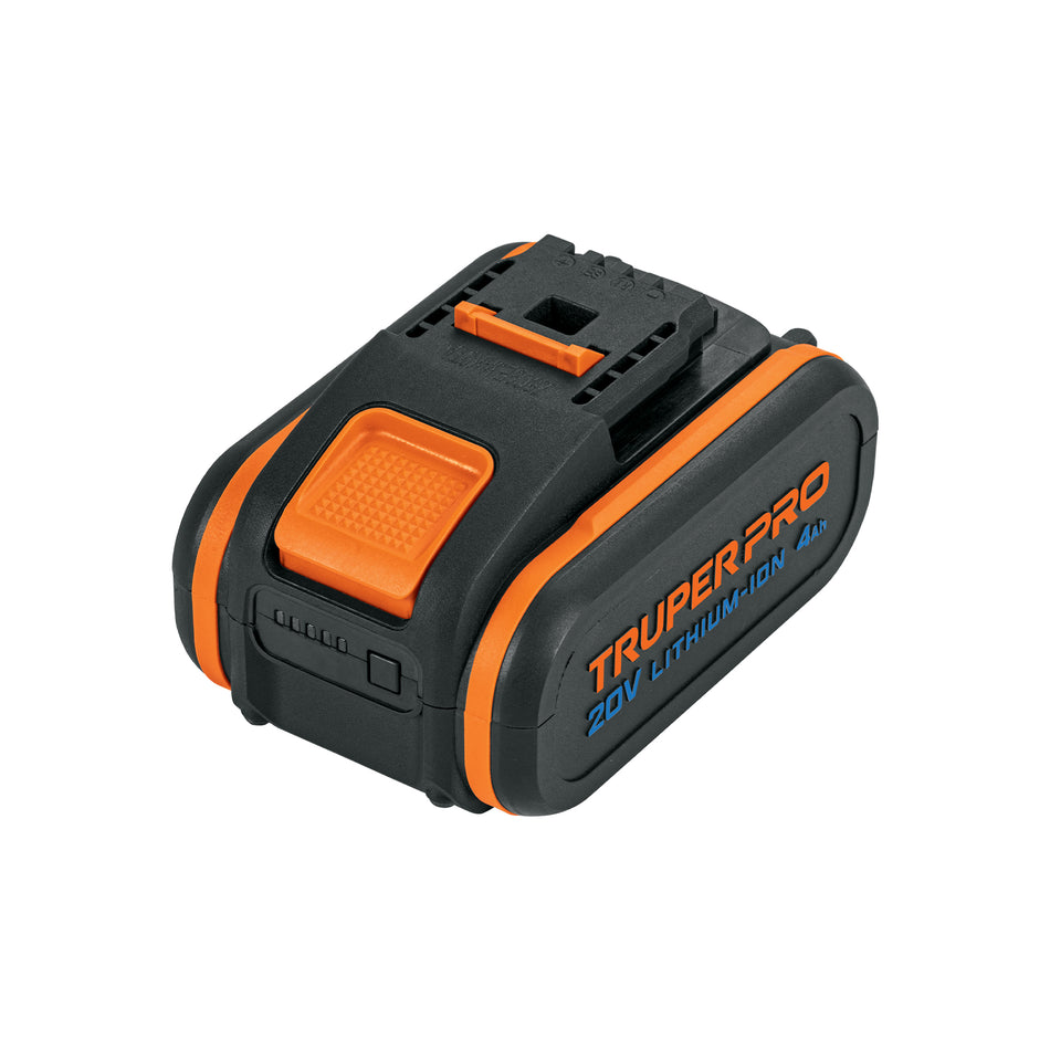 Batería ion litio, 20V, 4 Ah, TRUPER PRO, 103009