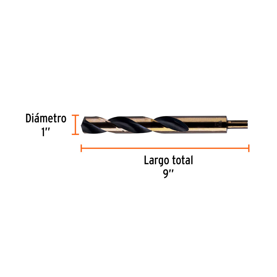 Broca HSS 1' Trugold para metal, Truper Expert, 11176