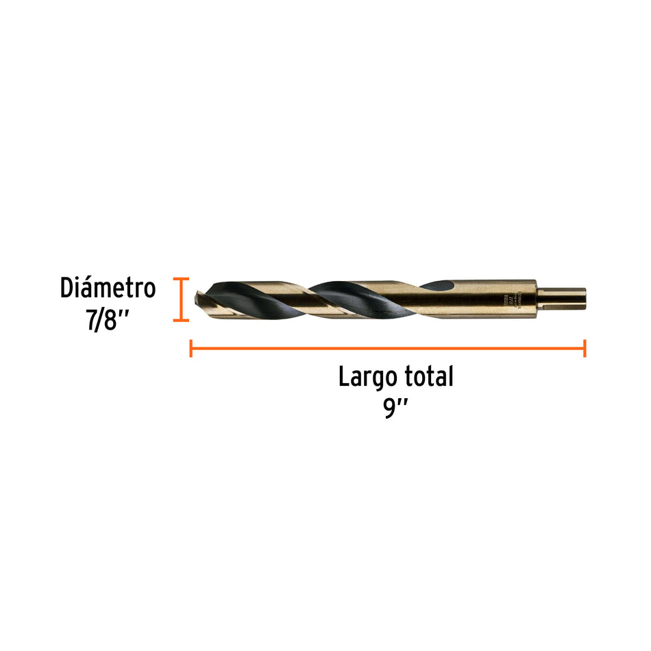 Broca HSS 7/8' Trugold para metal, Truper Expert, 11174