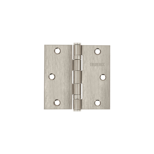 Bisagra cuadrada 3-1/2' acero inox, cabeza plana, Hermex Caja con 10, 43228