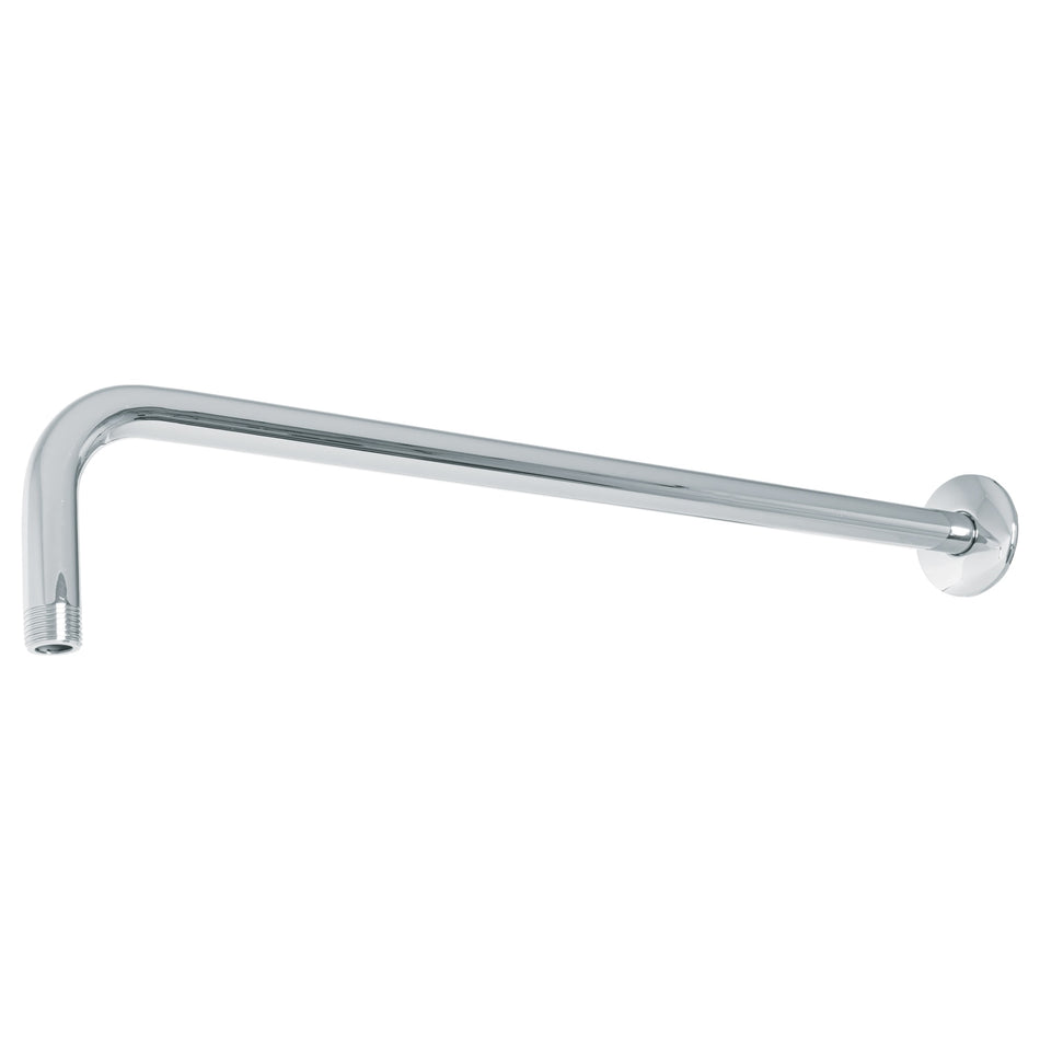 Brazo recto 50 cm con chapetón para regadera, cromo, Foset Caja con 2, 47752