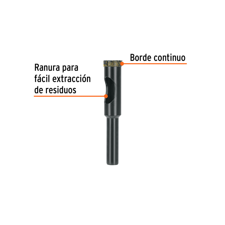Broca diamantada 12mm (1/2'), TRUPER Caja con 2, 103435