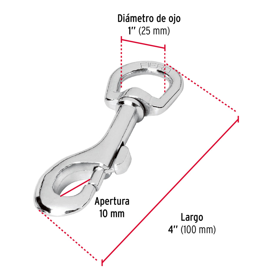 Bandola de zinc de 1' giratoria, Fiero Caja con 12, 44033