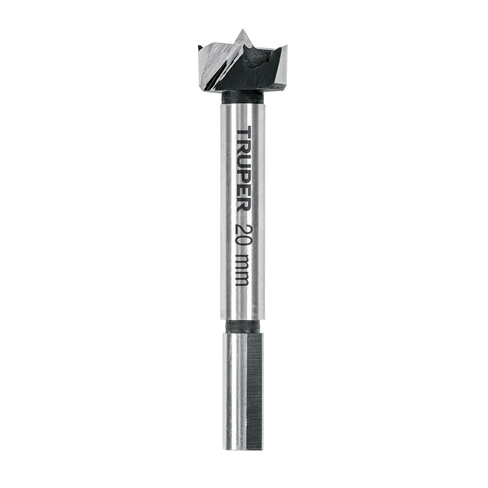 Broca forstner 20 mm para madera, TRUPER Caja con 4, 102319