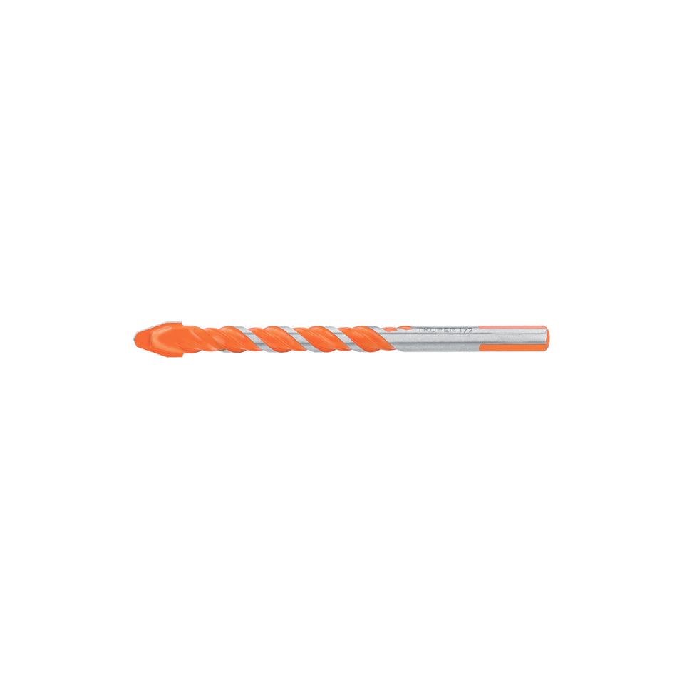 Broca multimaterial 1/2 x 6', Truper Caja con 5, 101809