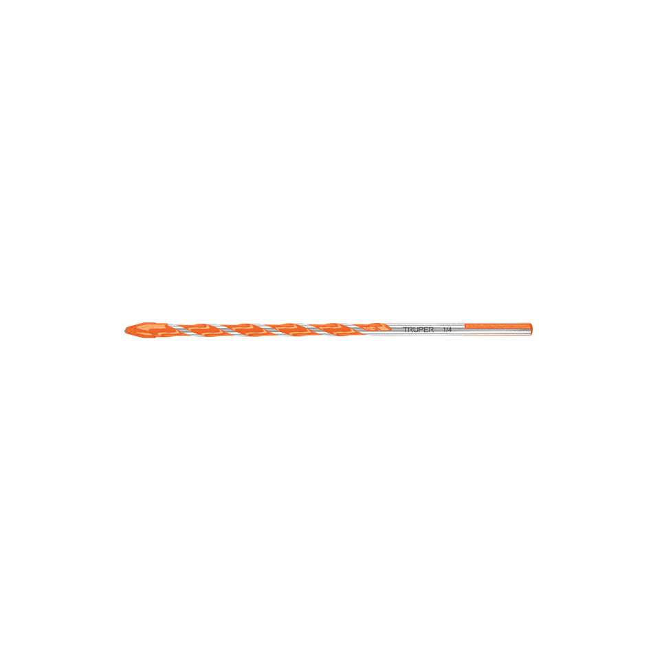 Broca multimaterial 1/4 x 6', Truper Caja con 10, 101806
