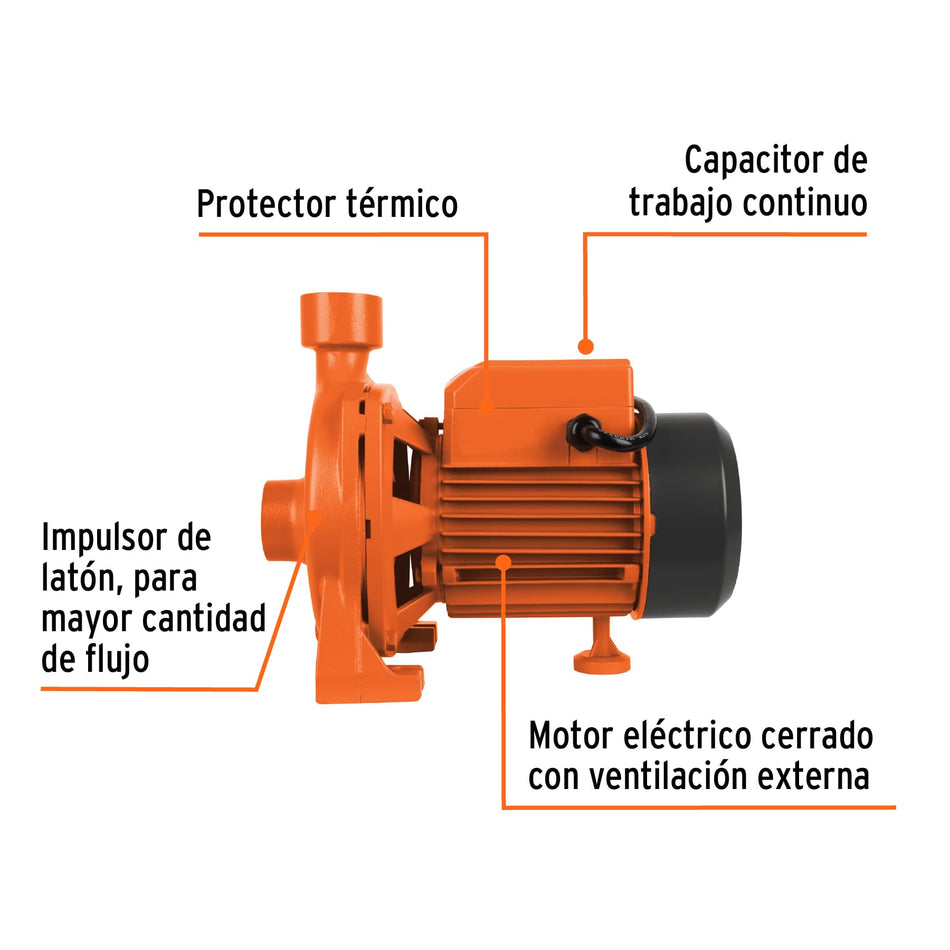 Bomba centrífuga para agua modelo europeo, 1/4 HP, Expert, 10071