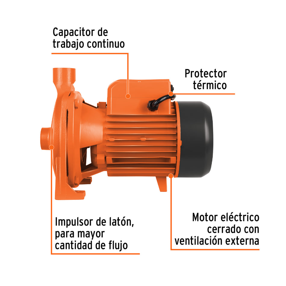 Bomba centrífuga para agua modelo europeo,1-1/2 HP, Expert, 10075