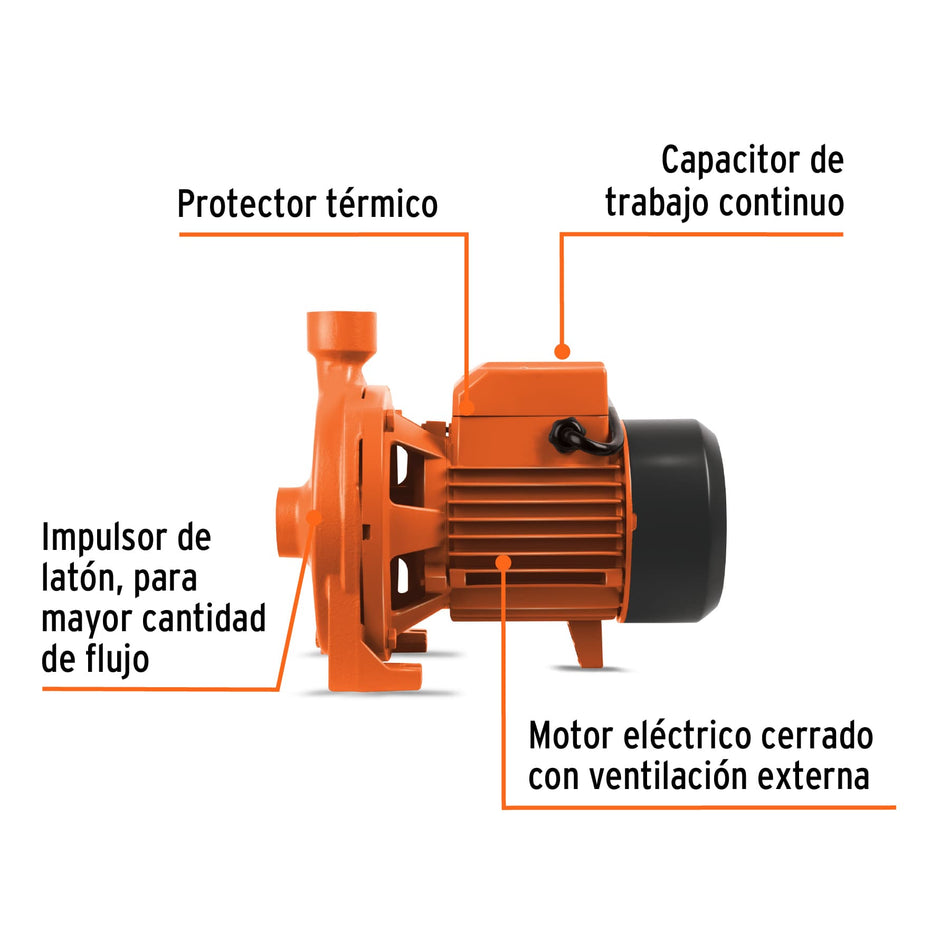 Bomba centrífuga para agua modelo europeo, 1 HP, Expert, 10074