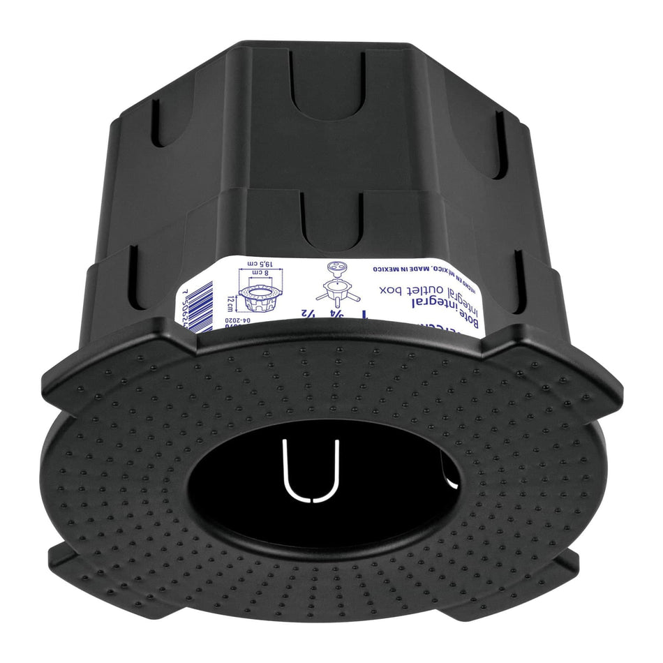 Bote integral de 12 cm, aro interno de 8 cm, Volteck Caja con 5, 48370