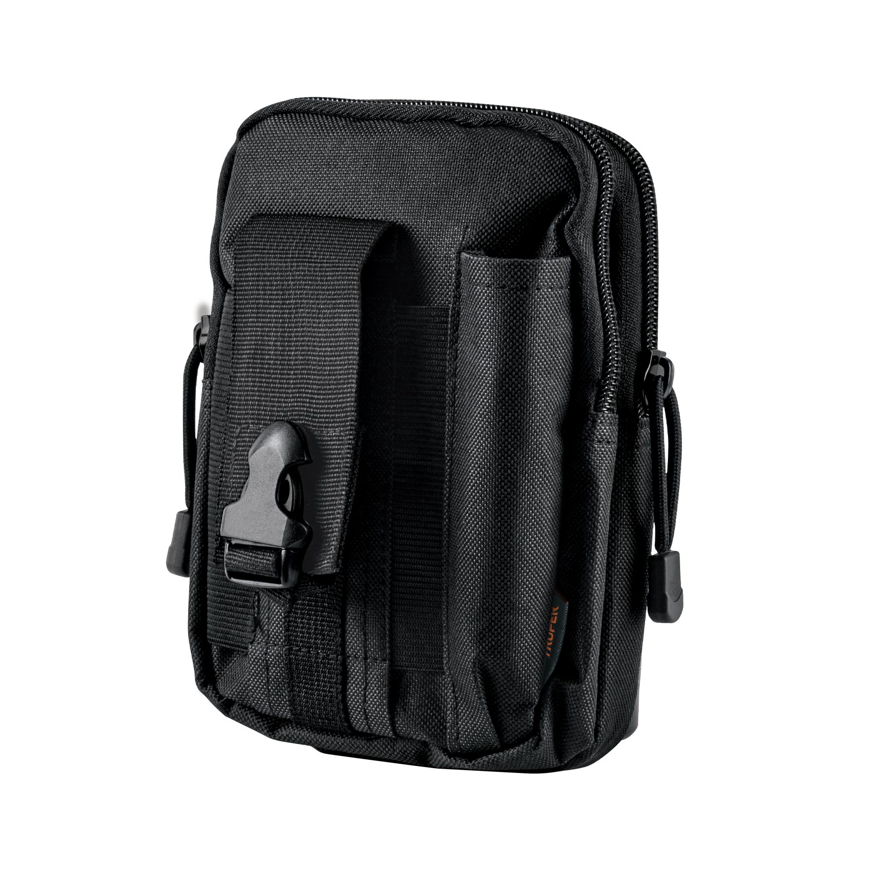 Bolso táctico negro para cinturón, Truper, 67021