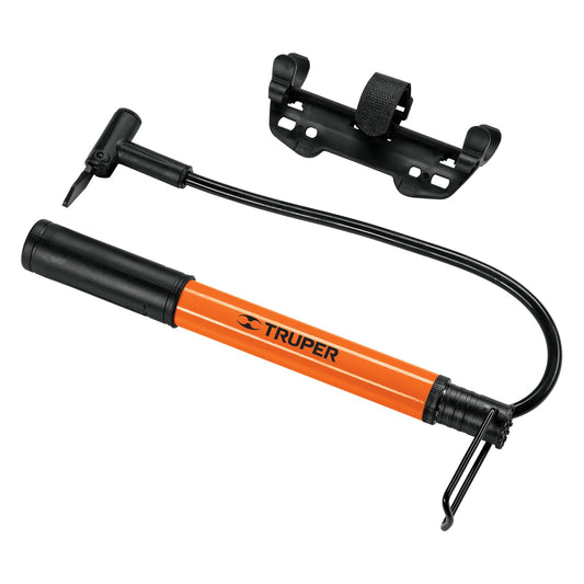 Mini bomba manual para bicicleta, 60 PSI, TRUPER Caja con 6, 13790