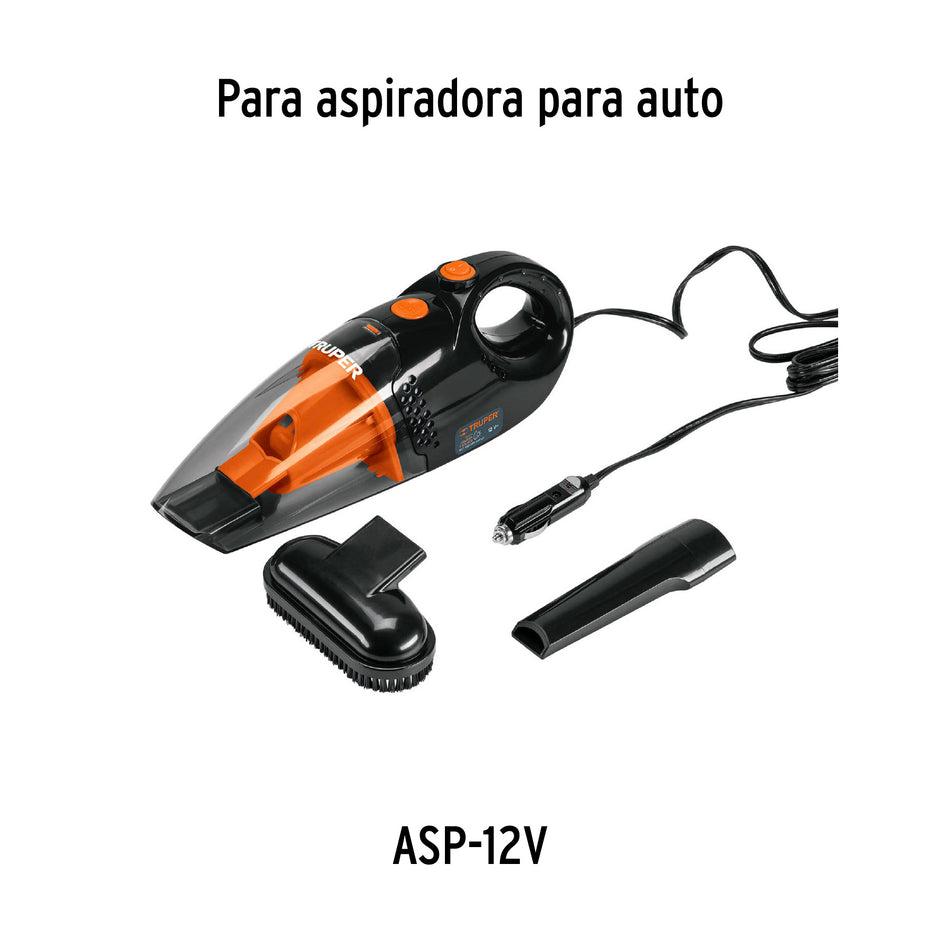 Boquilla para aspiradora de auto, ASP-12V, Truper, 100771