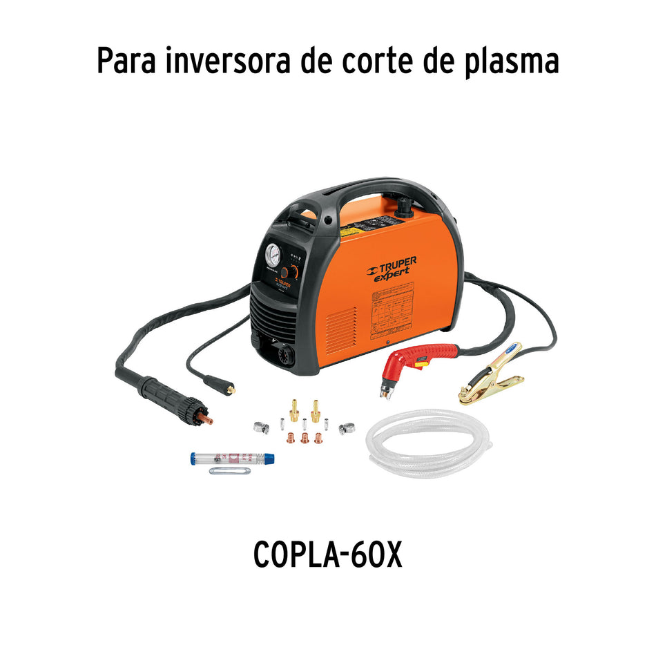 Juego 3 boquillas para cortadora plasma COPLA-60X, Truper, 14108
