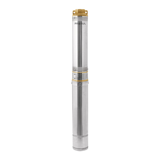 Bomba sumergible, tipo bala, 1-1/2 HP, agua limpia, Pretul, 28202