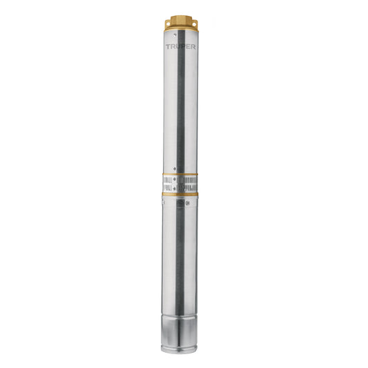 Bomba sumergible, tipo bala, 1-1/2 HP, agua limpia, Truper, 12626