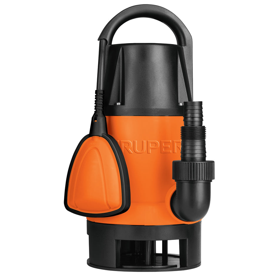 Bomba sumergible plástica, 1-1/2 HP para agua sucia, Truper, 12604