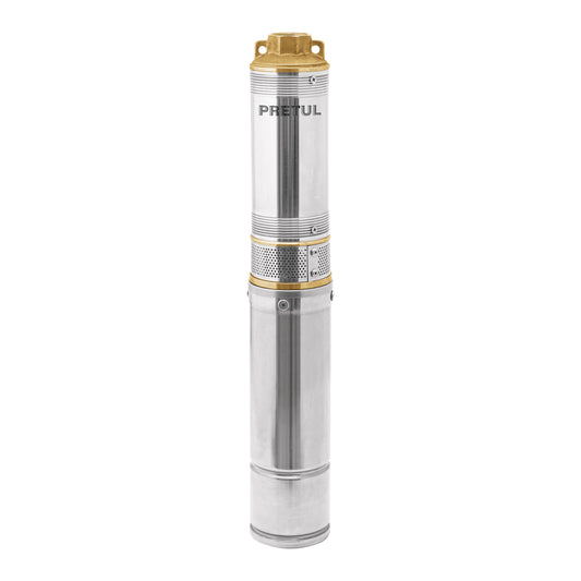 Bomba sumergible, tipo bala, 1/2 HP, agua limpia, Pretul, 28205