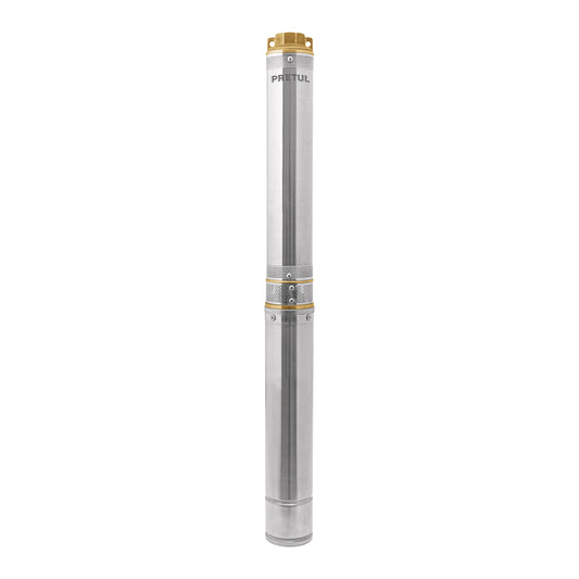 Bomba sumergible, tipo bala, 2 HP, agua limpia, Pretul, 28201