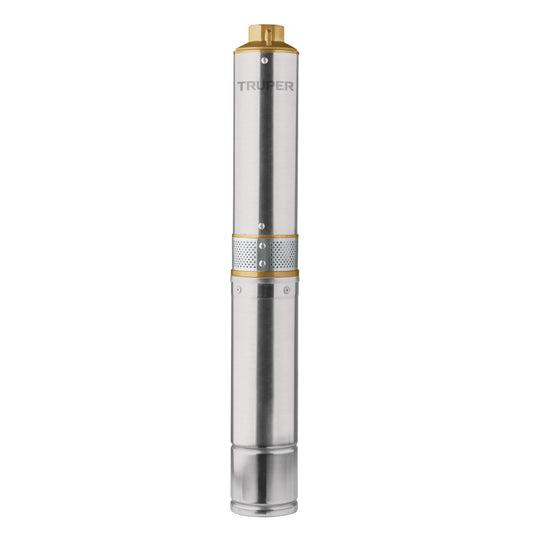 Bomba sumergible, tipo bala, 3/4 HP, agua limpia, Truper, 16934