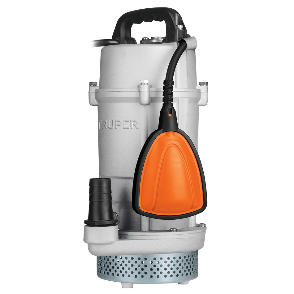 Bomba sumergible cubierta aluminio,agua limpia,3/4HP, TRUPER, 15002