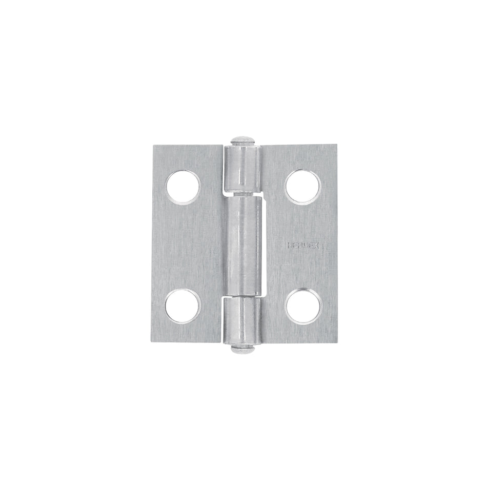 Bisagra rectangular 1' acero pulido, Hermex Caja con 20, 43185
