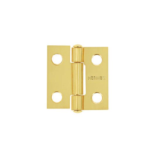 Bisagra rectangular 1' acero latonado, Hermex Caja con 20, 43192