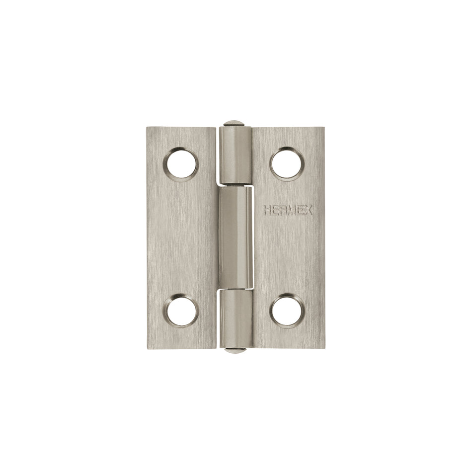Bisagra rectangular 1-1/2' acero inoxidable, Hermex Caja con 10, 43200