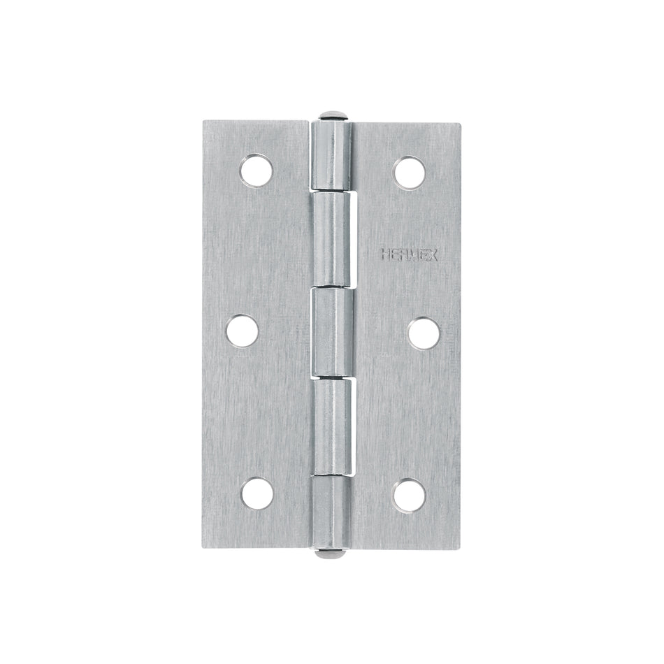 Bisagra rectangular 3-1/2' acero pulido, Hermex Caja con 10, 43190
